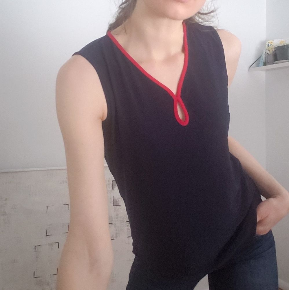 New with tags navy blue Tommy Hilfiger top